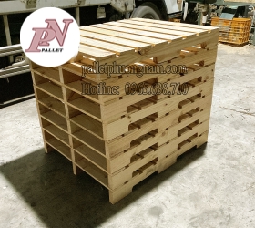 Pallet Gỗ Thủ Dầu Một giá rẻ 2 Hướng Nâng Kích Thước 1250x1000
